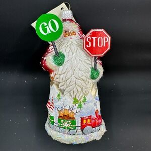 2007 Patricia Breen Christmas Crossing Red 5.12" Ornament Reindeer Snowman